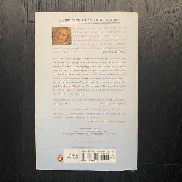 Eat, Pray, Love by Elizabeth Gilbert - Picture 2 of 2